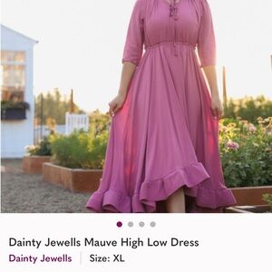 Dainty Jewells Plum High Low Dress